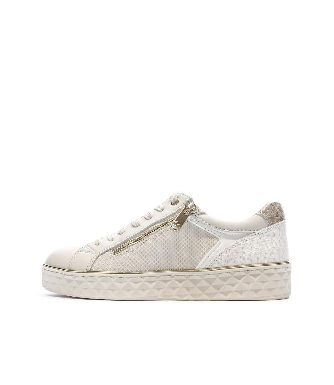 Baskets beige femme marco tozzi cream comb-1