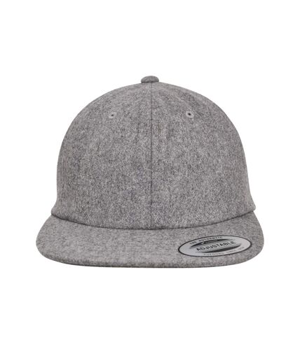 Casquette flexfit melton homme gris Yupoong