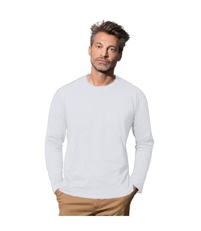 Stedman Mens Classic Long Sleeved Tee (White) - UTAB277
