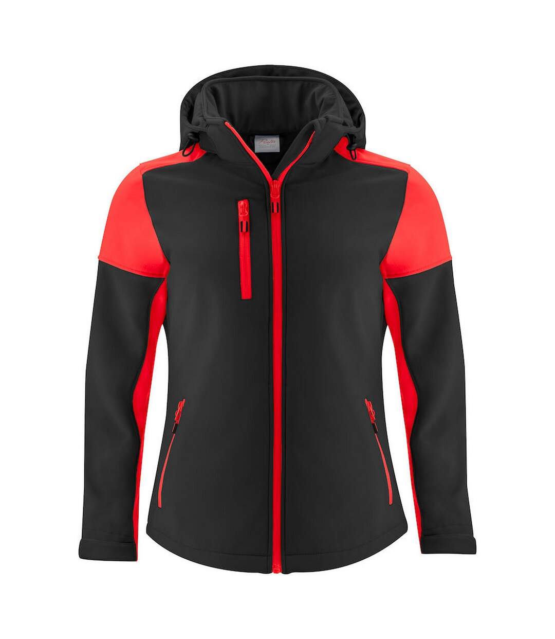 Veste Softshell Prime Femme Noir Rouge Printer-1