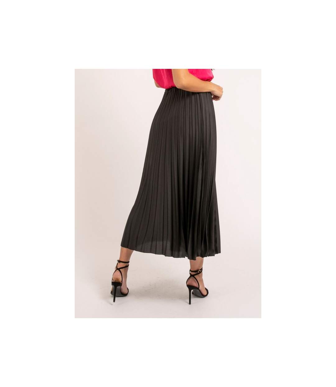 Jupe longue satin plissée XYMMA - Dona X Lisa-2