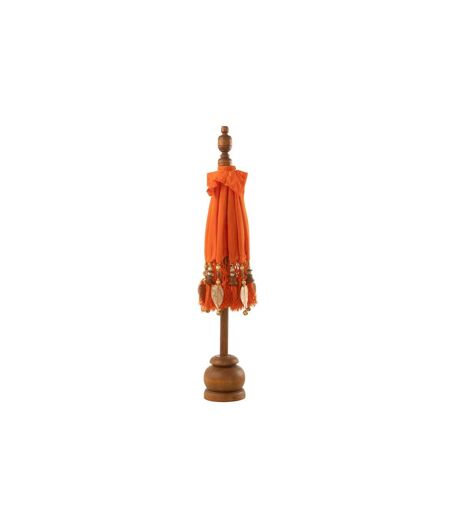 Parasol Déco Avec Pompons Dayu 85cm Orange