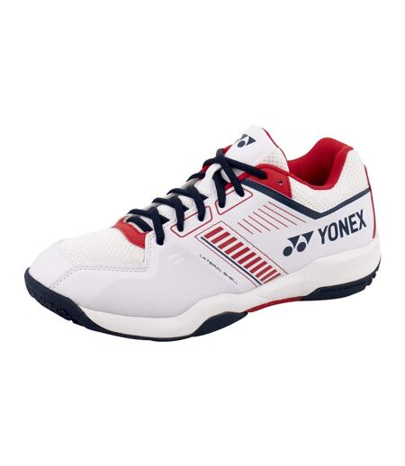 Yonex Mens Strider Flow 2024 Badminton Shoes (White/Red) - UTCS2019