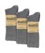 6 Pairs Mens Plain Coloured Cotton Rich Ribbed Dress Socks-2