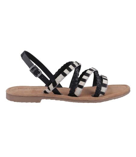 Sandales Motif/style Lanières Amanda Femme Noir Hush Puppies