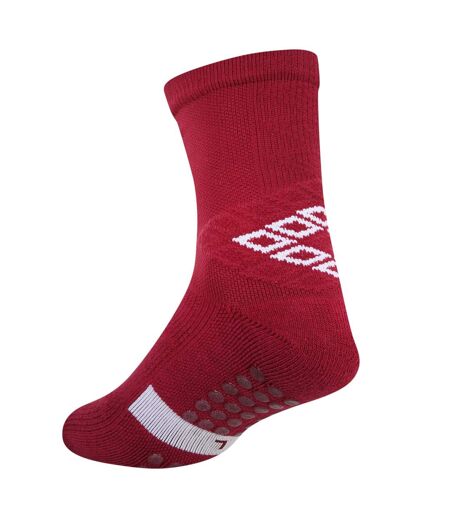 Mens pro protex gripped socks new claret Umbro