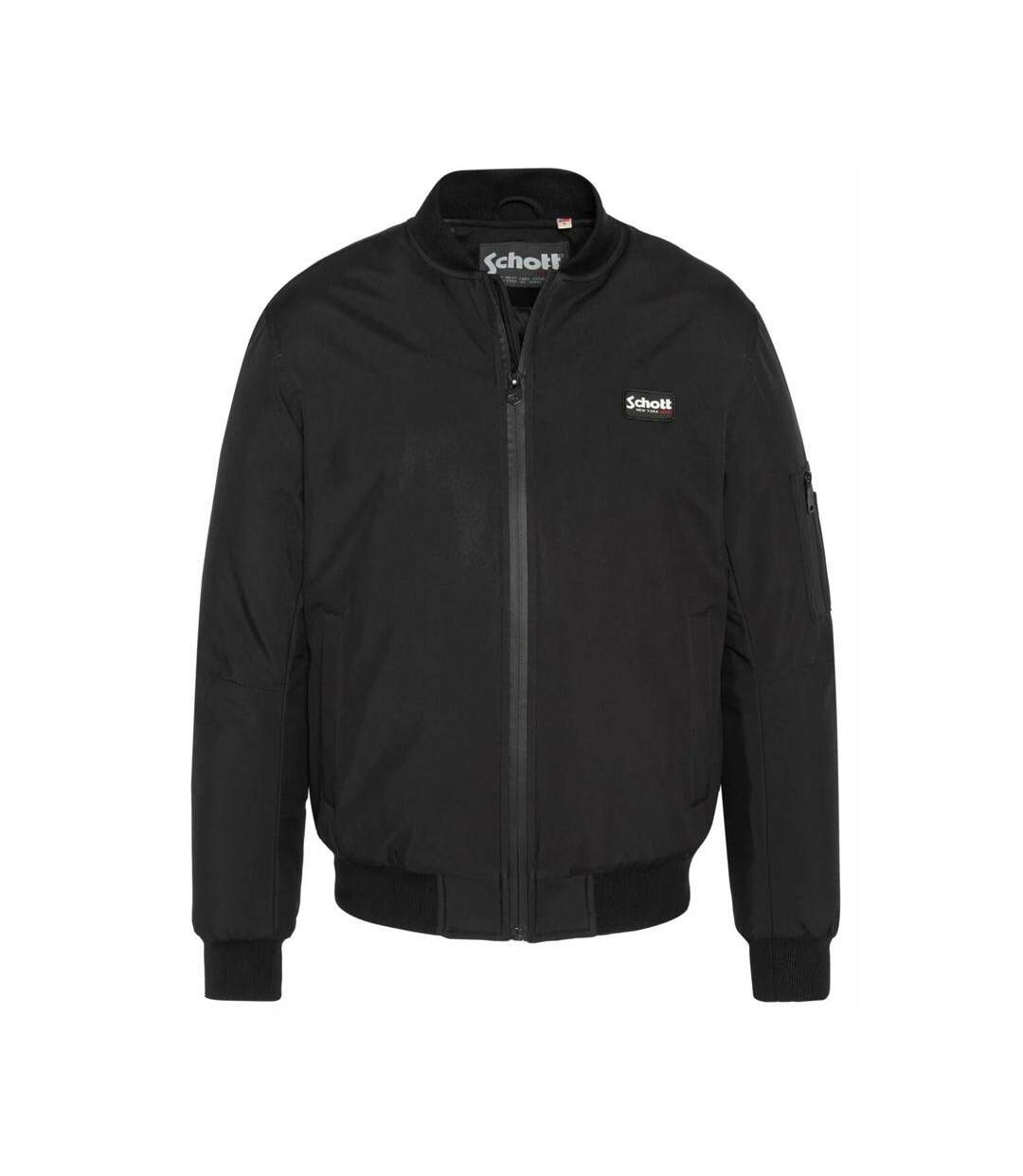 Blouson Noir Homme Schott DRAKKAR - S