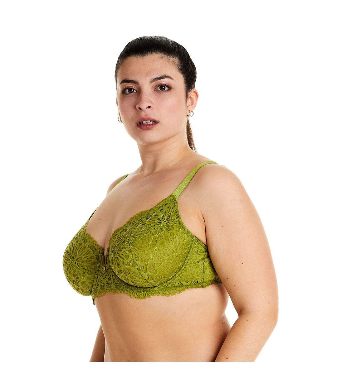 Soutien-gorge à armatures vert Fougère