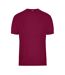 T-shirt Bio Workwear Homme Bordeaux James And Nicholson-1