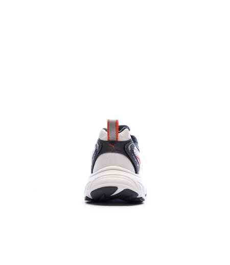 Baskets blanches/noires/rouges homme puma morphic