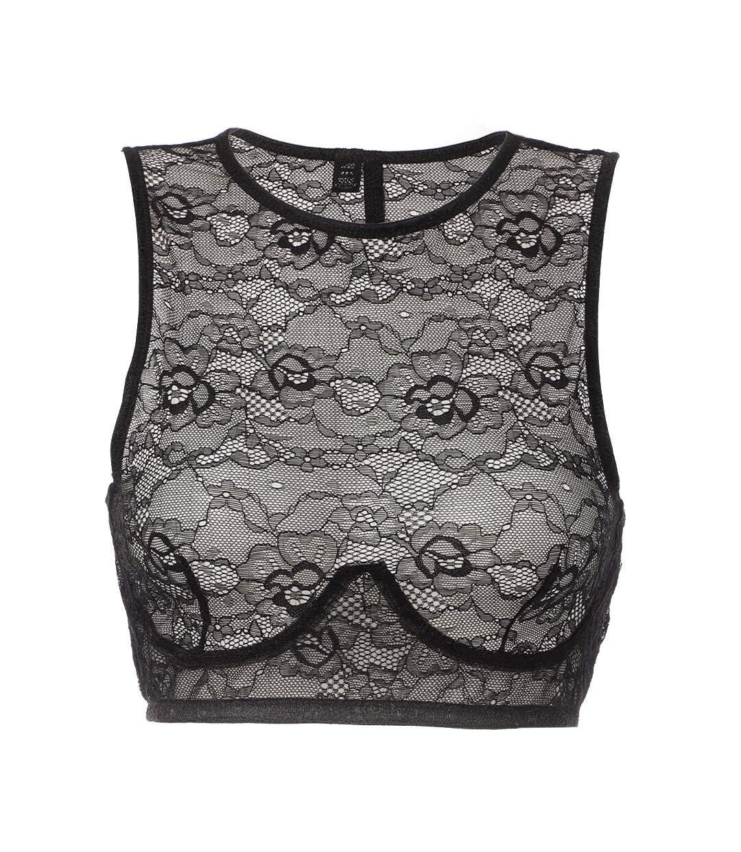 Brassière en Dentelle Noir Femme Vero Moda 10277259 - M-1