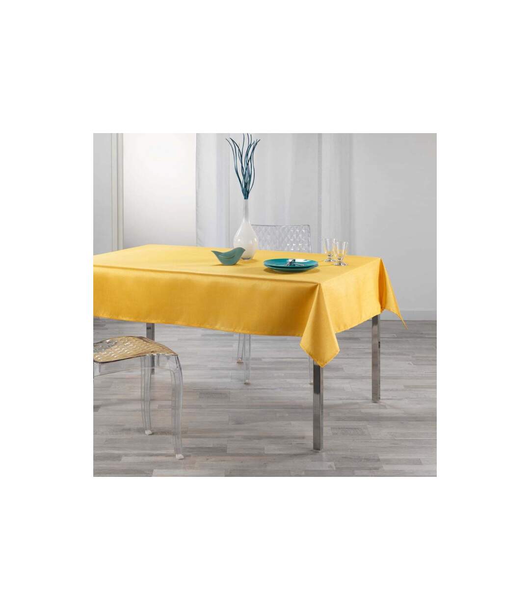 Nappe Rectangulaire Shana 150x240cm Moutarde-2