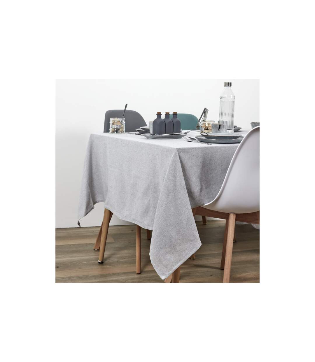 Nappe Rectangulaire Tolma 140x250cm Gris-2