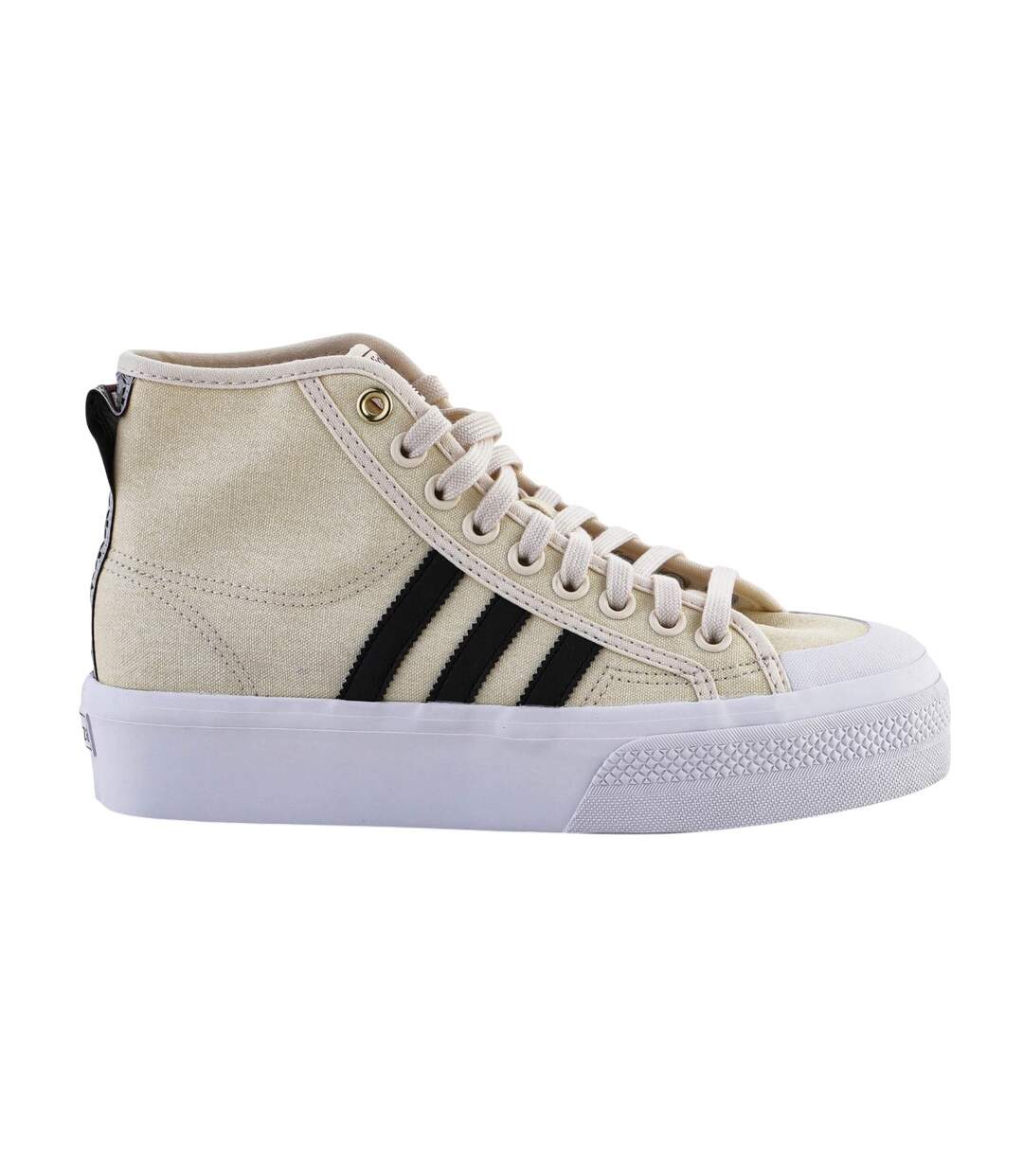 Baskets Nizza Platform Femme Beige Crème Adidas-4