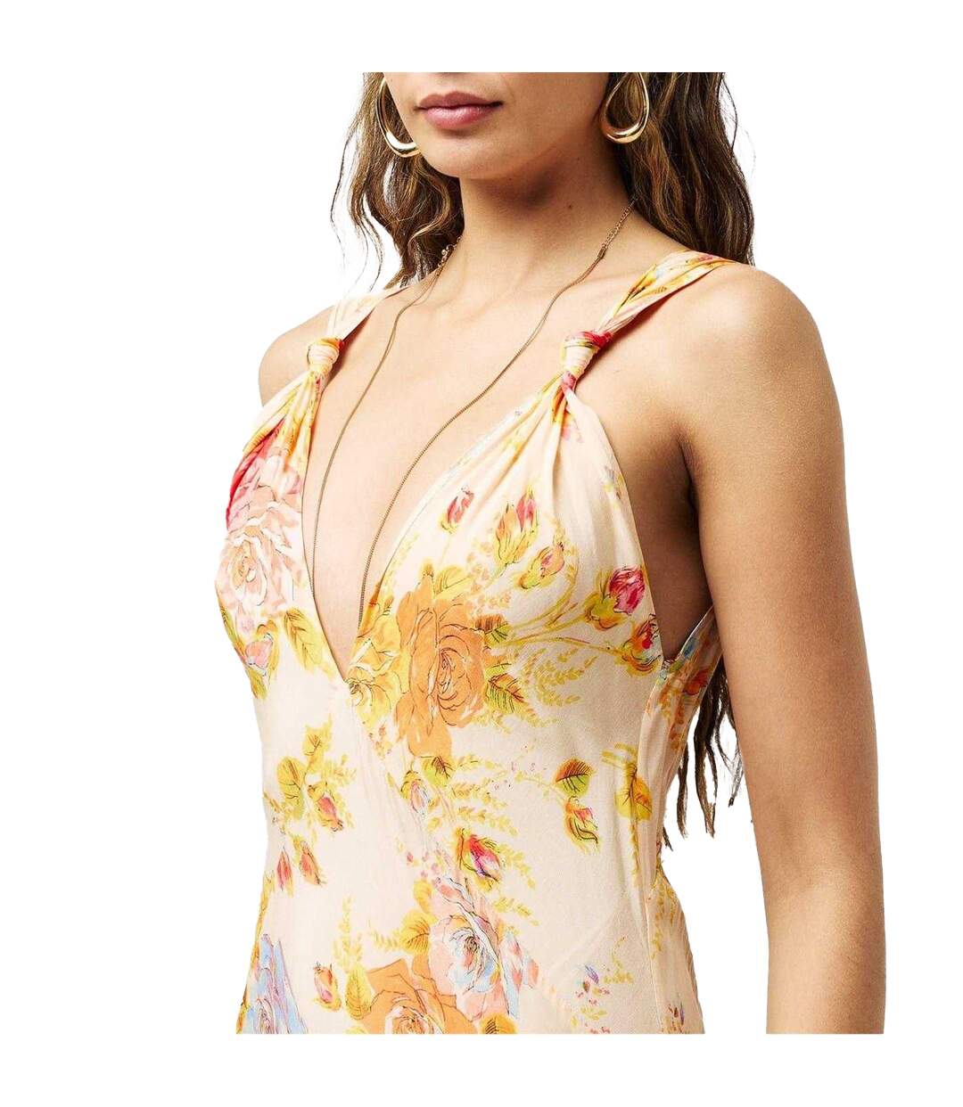 Womens/ladies Sofia Slip Dress Cream Never Fully Dressed-4