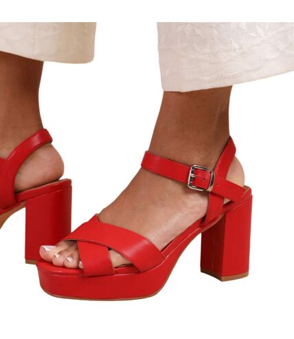 Talons hauts Larges marcia femme rouge Where´s That From