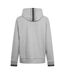 Mens Stretch Sport Full Zip Hoodie Silver Boss-2