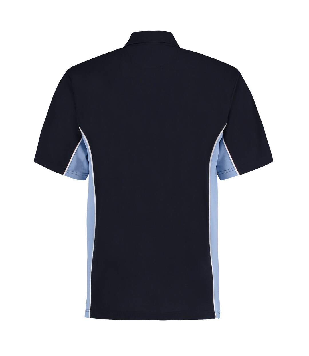 Mens Track Polycotton Pique Polo Shirt Navy Light Blue GAMEGEAR-2