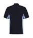 Mens Track Polycotton Pique Polo Shirt Navy Light Blue GAMEGEAR-2