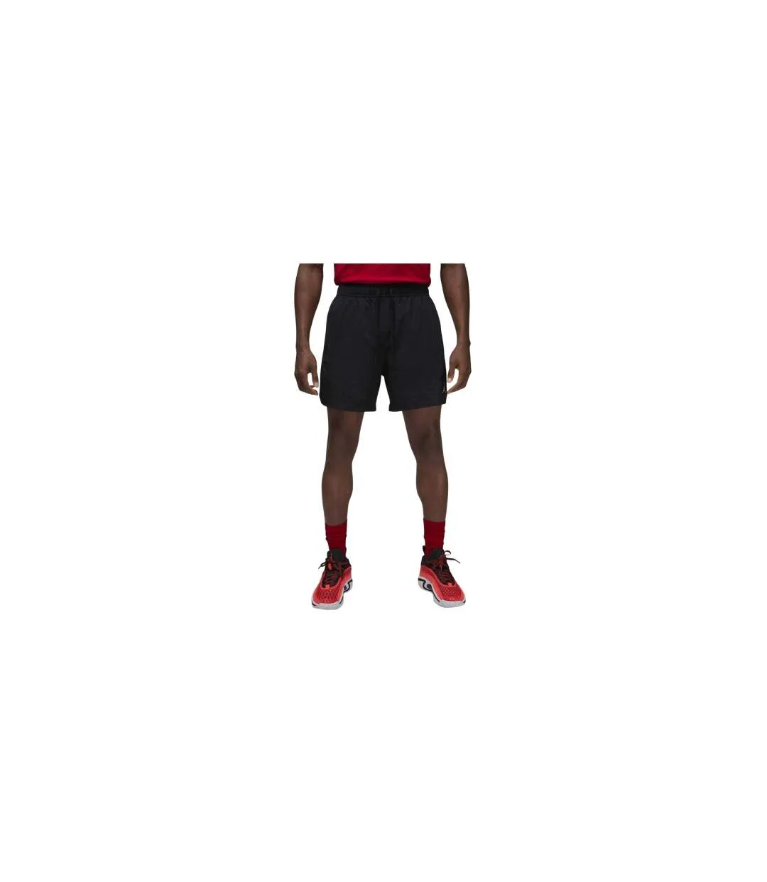 Mens Air Jordan Woven Shorts Black White Nike-1