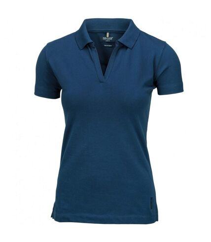 Nimbus Womens/Ladies Harvard Stretch Deluxe Polo Shirt (Indigo Blue)