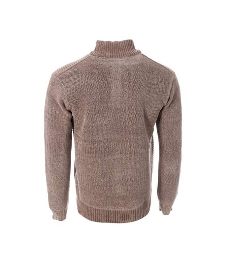 Pull Marron Homme RMS26 Chenille - L