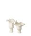 Vase Irrégulier en Céramique Helix 43cm Blanc-2