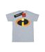 Disney Womens/Ladies The Incredibles Costume Logo Cotton Boyfriend T-Shirt (Gris sportif) - UTBI48837-1