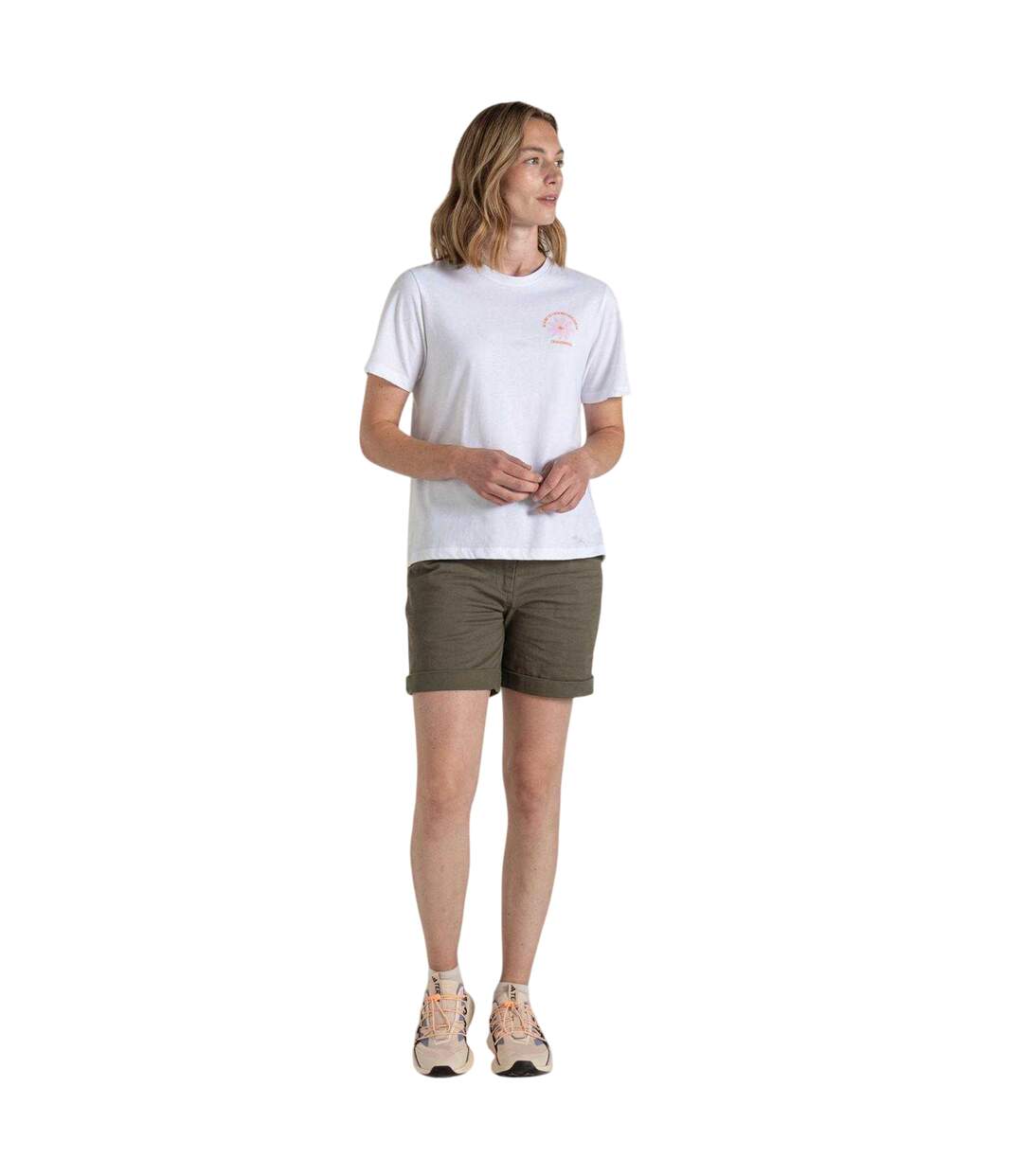 Womens/ladies Malibo Daisy Performance T-shirt White Craghoppers-1