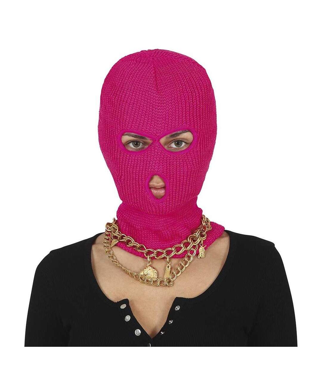 Unisex Adult Neon Balaclava One Size Pink Fiestas Guirca-3