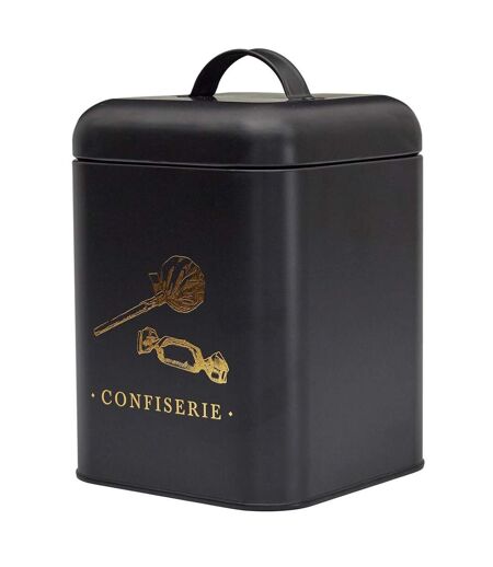 Boîte à Confiserie en Métal Lounge 22cm Noir