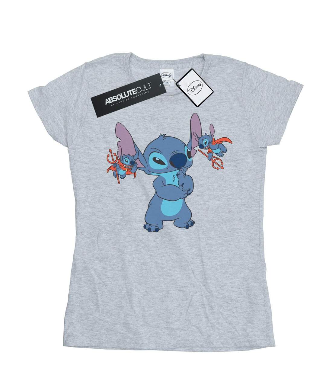 Disney T-shirt en coton Femmes/Ladies Lilo And Stitch Little Devils (Gris sportif) - UTBI15496-1