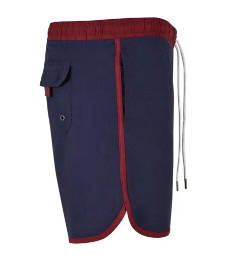 Short De Bain Homme Bordeaux Bleu Nuit Urban Classics