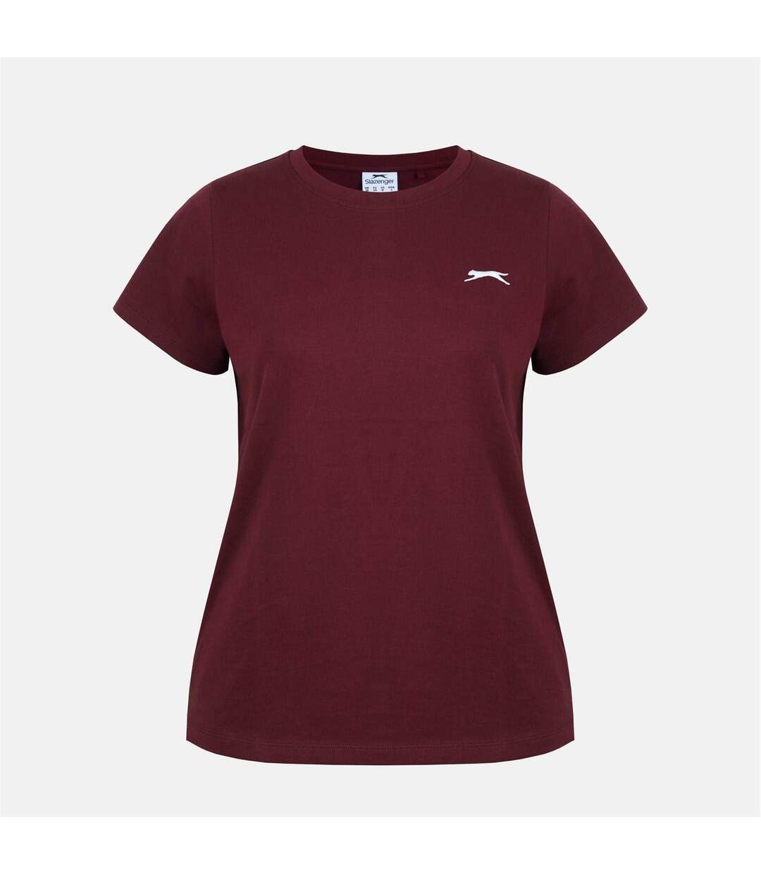 T-shirt Motif/style Uni Femme Bordeaux Slazenger-1