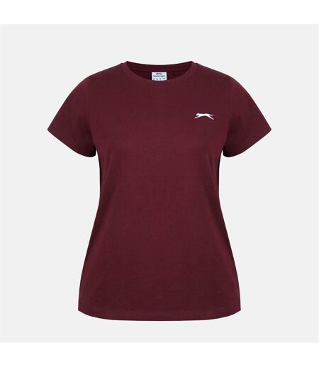 T-shirt Motif/style Uni Femme Bordeaux Slazenger