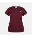 T-shirt Motif/style Uni Femme Bordeaux Slazenger-1