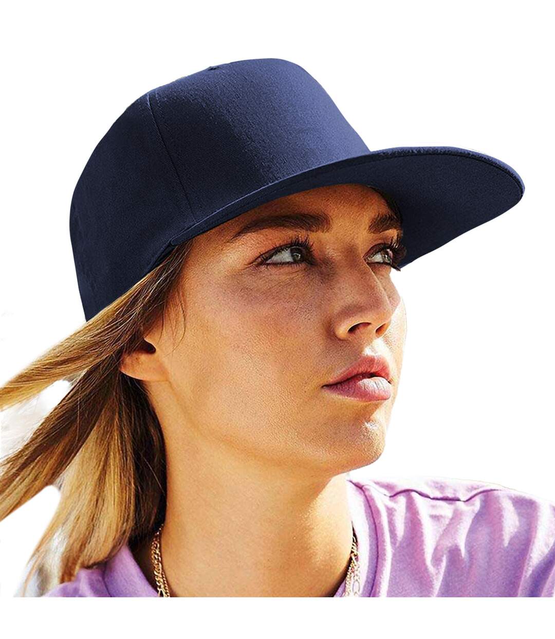 Casquette ajustable bleu marine Beechfield-3