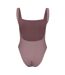 Womens/ladies Crinkled One Piece Swimsuit Mocha Jack Wills-3