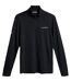 Mens Zip Neck Regular Golf Sweatshirt Black J.Lindeberg-1