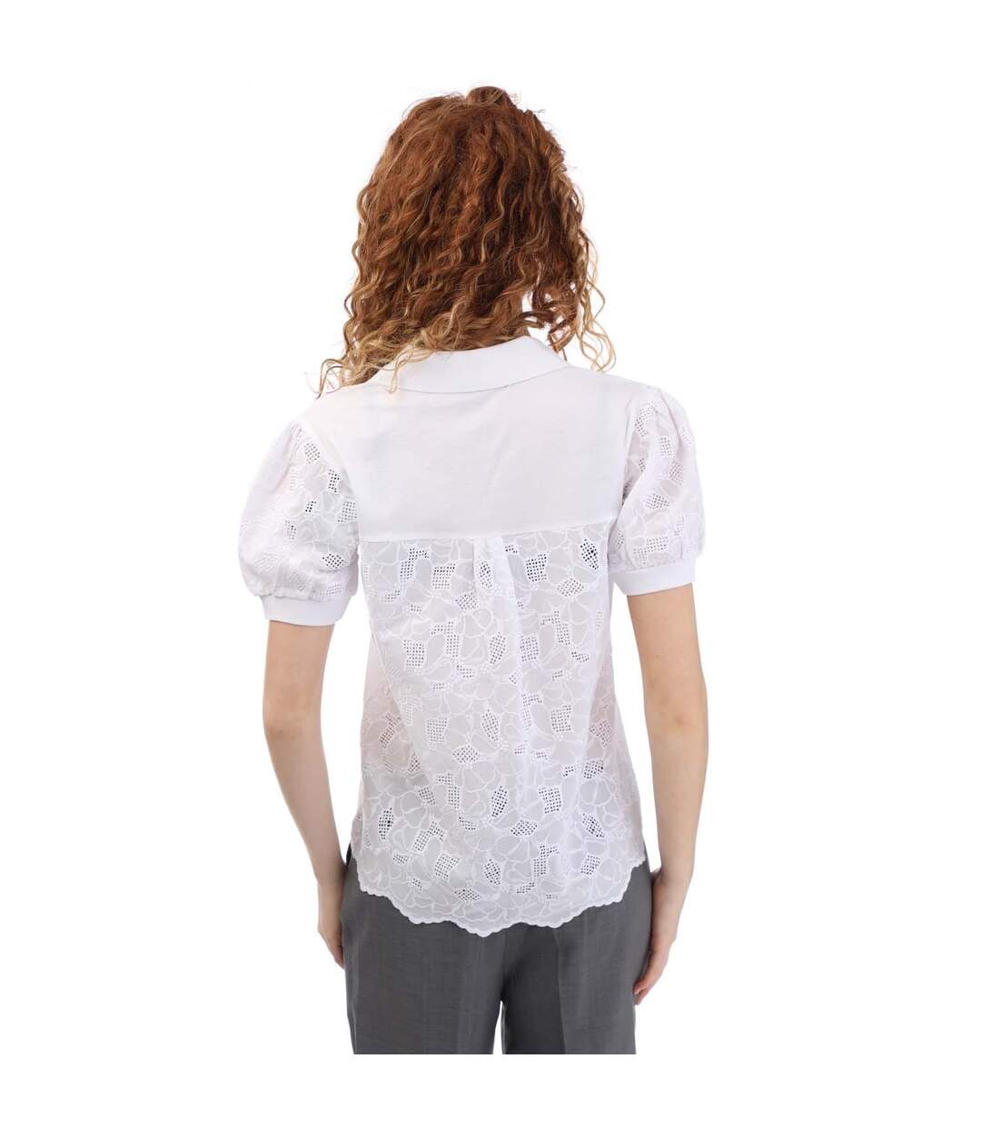 Haut Edias Femme Blanc Boss-3
