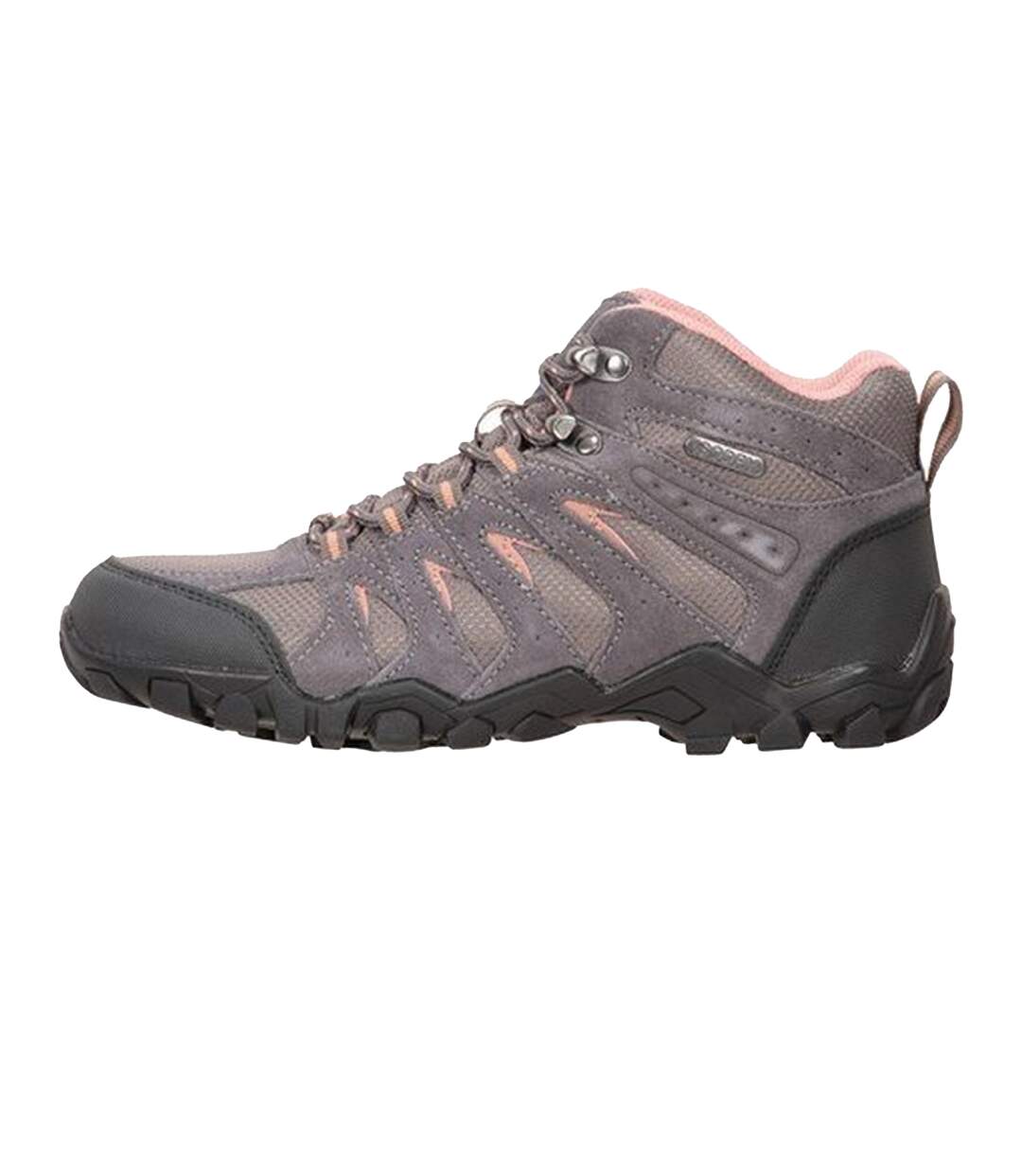 Womens/ladies Belfour Suede Walking Boots Grey Mountain Warehouse-3
