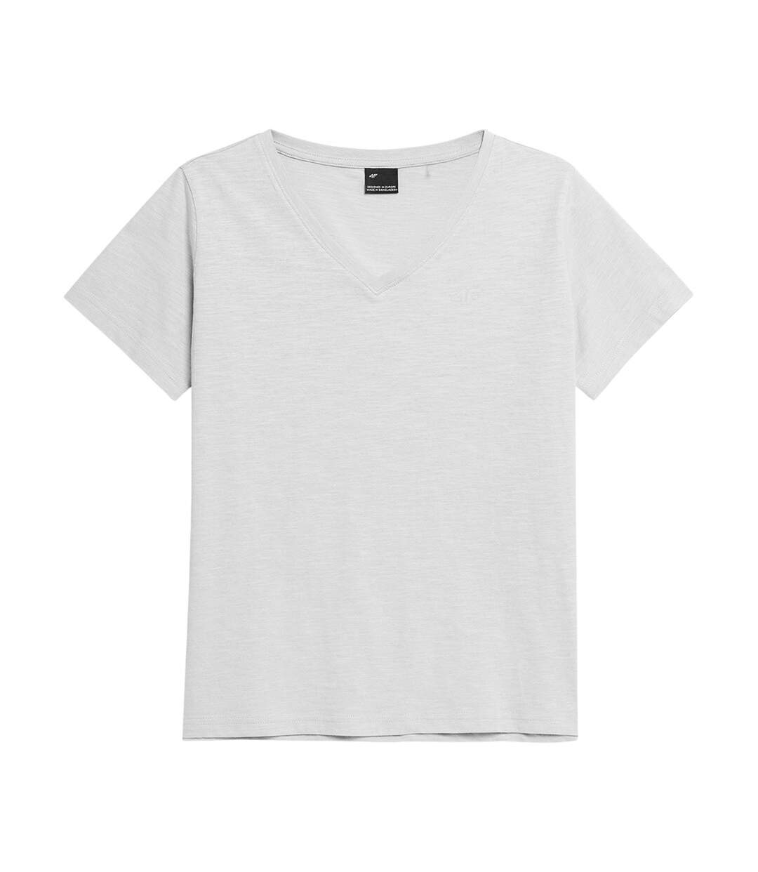 Womens/ladies Cotton T-shirt Frost Gray 4F-2