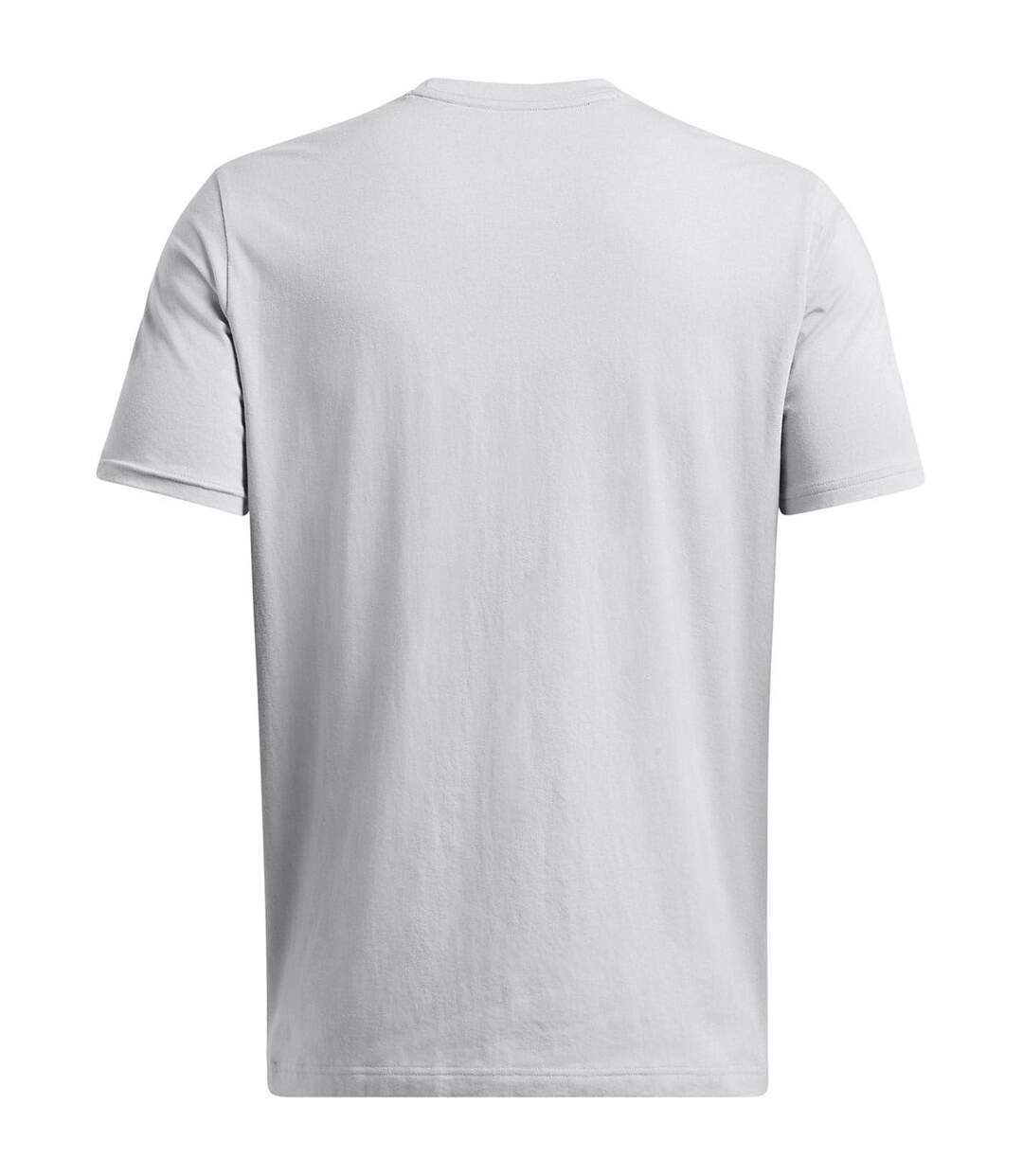 T-shirt Motif/style Logo Sur Poitrine Sliced Homme Gris Clair Under Armour-3