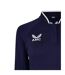 Polo Manches Longues Raglan Femme Bleu Marine Blanc Castore-4