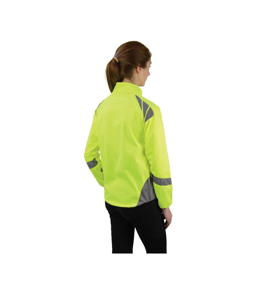 Unisex adult reflective jacket yellow HyVIZ-2