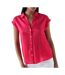 Blouse rose femme salsa basic sleeveless-1