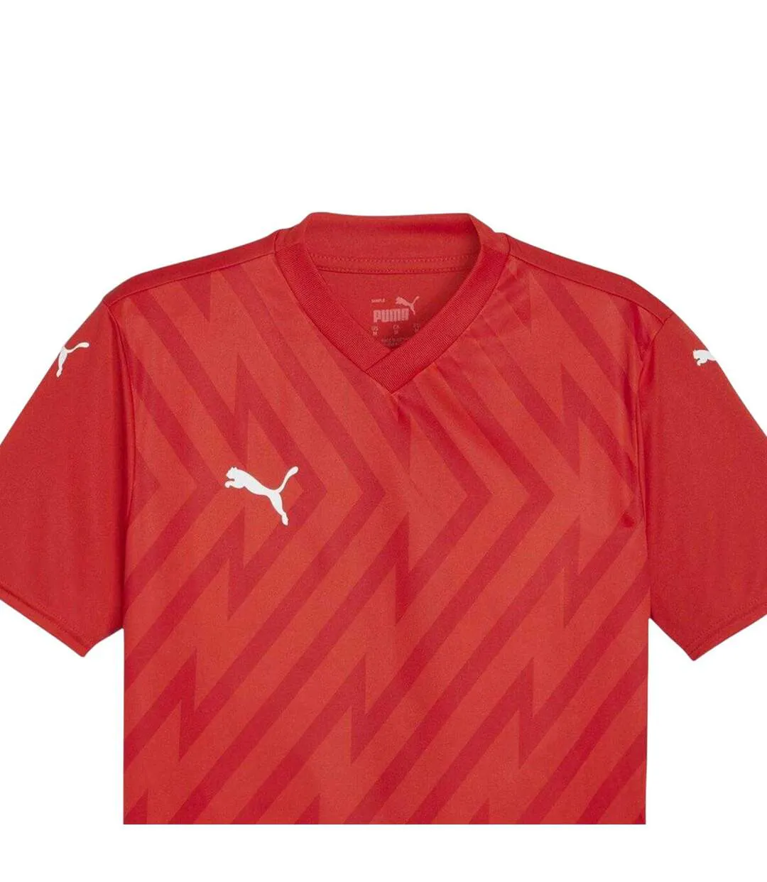 Mens Teamglory Jersey T-shirt Red White Puma-3