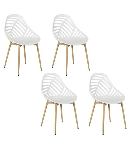 Lot de 4 chaises ajourées ALAMEDA