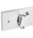 Patère en Bois & Métal 4 Têtes 42cm Blanc-2