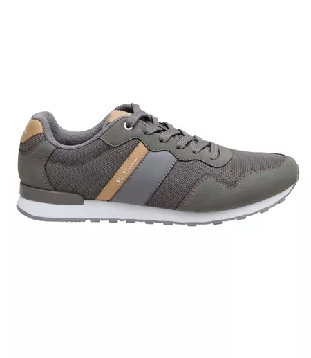 Baskets Style Logo Owen Homme Gris Vert Brun Clair Ben Sherman